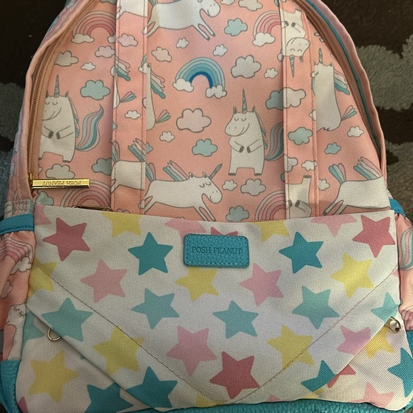 NWT posh peanut backpack unicorn 🦄 with stars ✨ - Picture 12 of 13